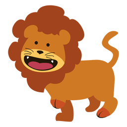 Dibujos animados de león Diseño PNG
