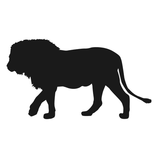 Löwensilhouette PNG-Design