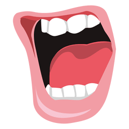 Loud laughing mouth PNG Design Transparent PNG