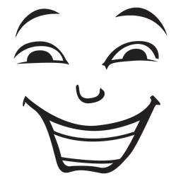 Loughing face emoticon PNG Design