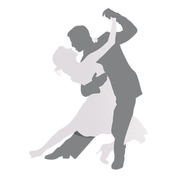 Amantes dançando silhueta Desenho PNG