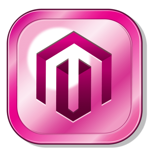 Magento Metallic-Knopf PNG-Design