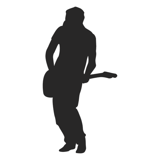 Male guitarist silhouette 3