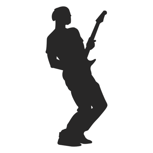 Male guitarist silhouette 4