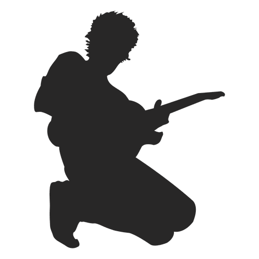 Male playing guitar PNG Design