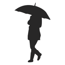Macho caminhando com guarda-chuva