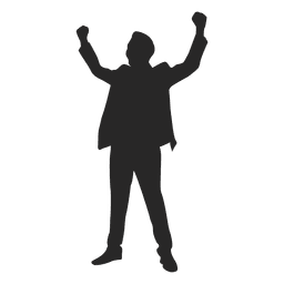 Hombre celebrando el éxito 4 Diseño PNG