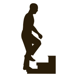 Hombre subiendo escaleras secuencia Diseño PNG
