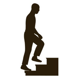 Mann steigt Treppenfolge 11 PNG-Design