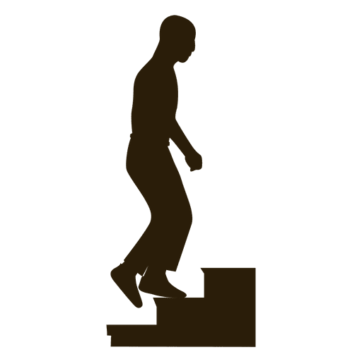 Man Climbing Stairs Sequenz 3 PNG-Design