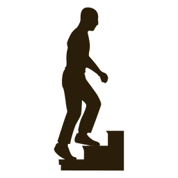 Mann steigt Treppenfolge 4 PNG-Design