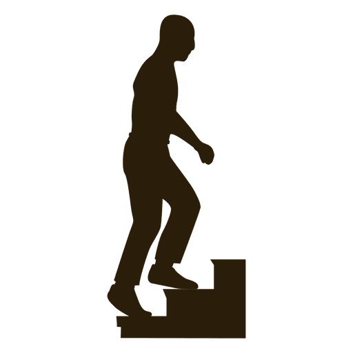 Man climbing stairs sequence 4 - Transparent PNG & SVG vector file