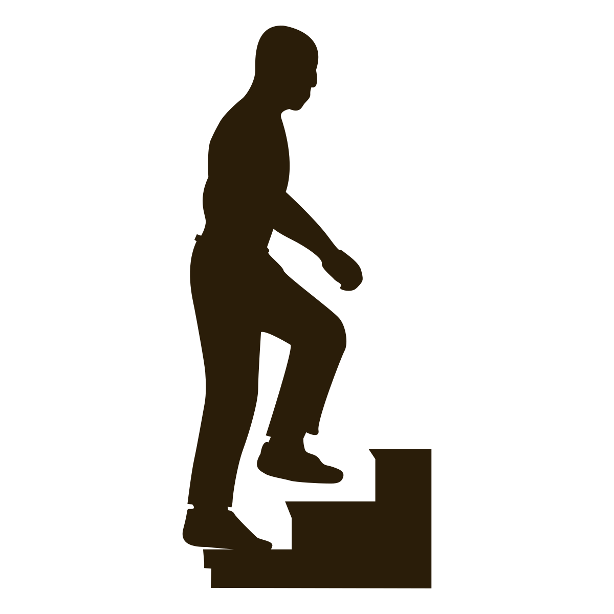 Man Climbing Stairs Sequence 5 PNG \u0026 SVG Design For T-Shirts, image size:1200x1200