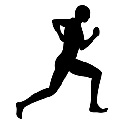 Sequência de corrida masculina Desenho PNG