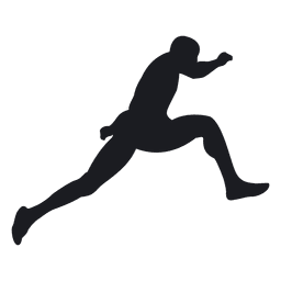 Mann Weitsprung Silhouette PNG-Design