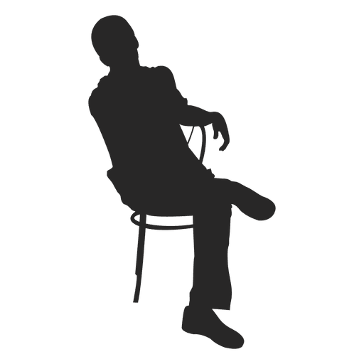Man on chair PNG Design