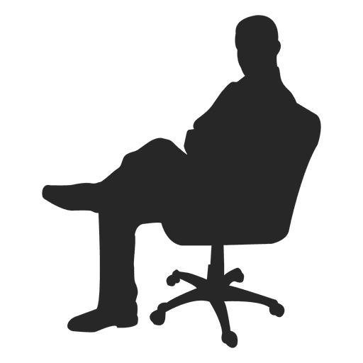 Hombre en silla de laminación - Descargar PNG/SVG transparente