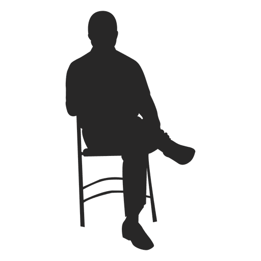 Man Sitting On Chair 1 Png And Svg Design For T Shirts