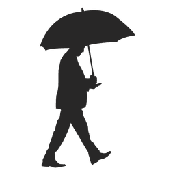 Download Man With Umbrella Transparent Png Svg Vector File