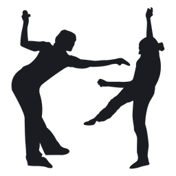 Hombre mujer bailando Diseño PNG