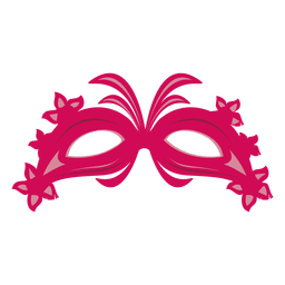 Maroon carnival mask Transparent PNG