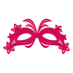 Máscara de carnaval granate Diseño PNG