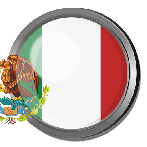 Mexiko-Flaggenabzeichen PNG-Design