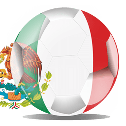 Mexico football flag PNG Design