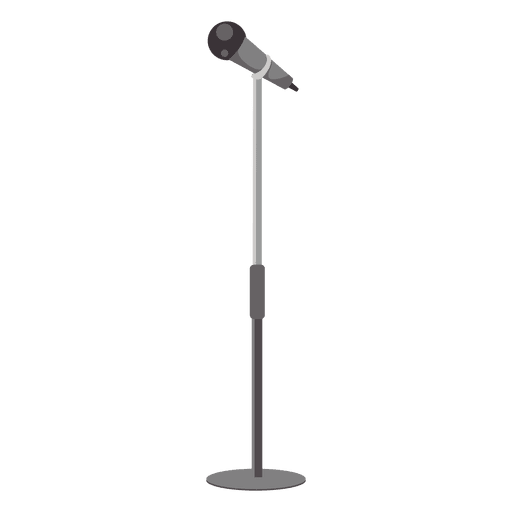 Microphone with stand PNG Design