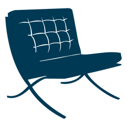 Mies van der Rohe Stuhl PNG-Design