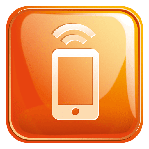 Mobile wifi square icon 3 PNG Design