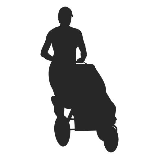 Download Mom pushing baby carriage - Transparent PNG & SVG vector file