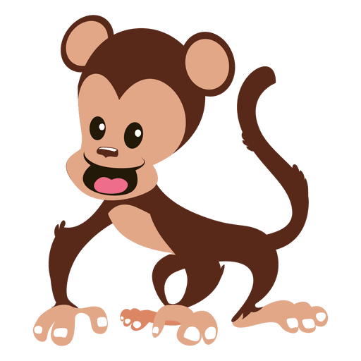 Dibujos animados mono Diseño PNG