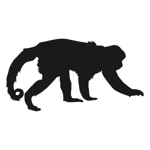 Silhueta de macaco Desenho PNG