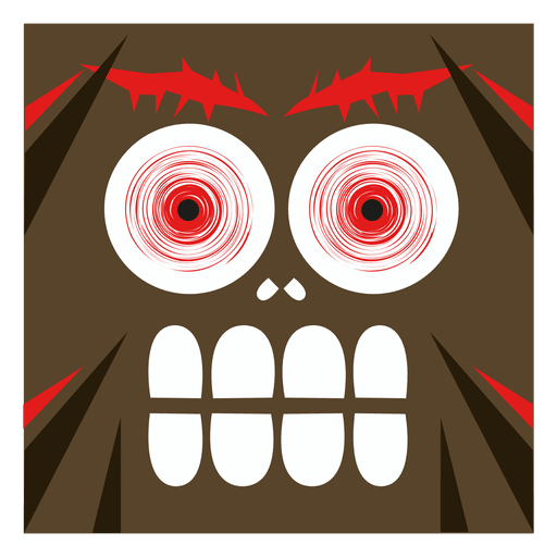 Monster cartoon face