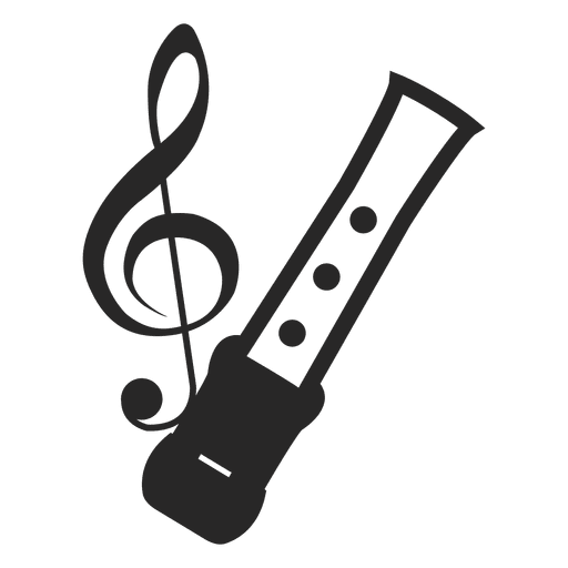 Musical Notes Silhouette PNG Design