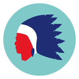 Icono redondo de máscara nativa Diseño PNG
