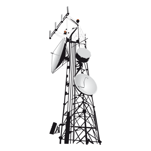 Icono de torre de red Diseño PNG