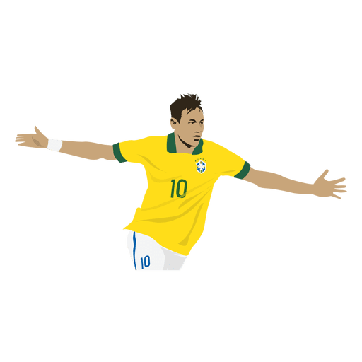 Neymar-Karikatur PNG-Design