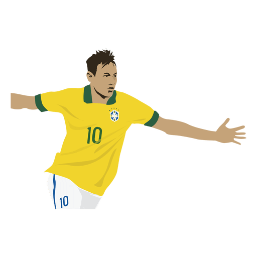 Neymar portrait PNG Design