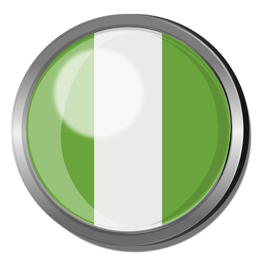 Nigeria flag badge PNG Design