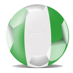 Bandeira de futebol da nigéria Desenho PNG