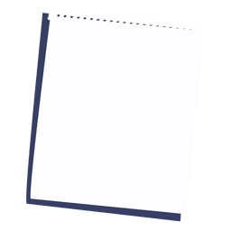 Cuaderno en blanco Diseño PNG