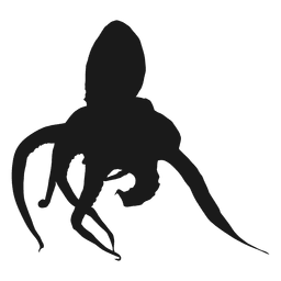 Octopus silhouette PNG Design