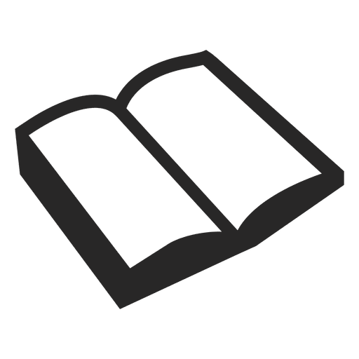 Icono de libro abierto Diseño PNG