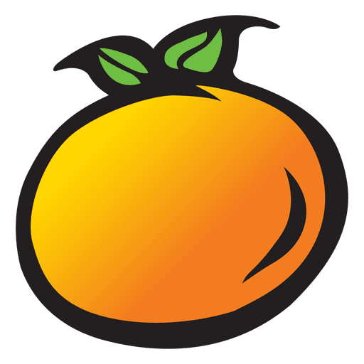 Orange cartoon PNG Design