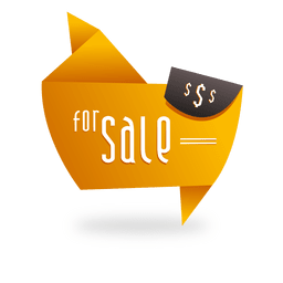 Origami sale label PNG Design