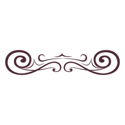 Ornamented lines divider PNG Design