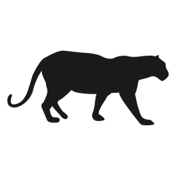 Silhueta de pantera Desenho PNG