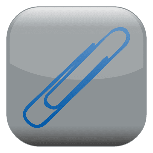 Paperclip square icon PNG Design